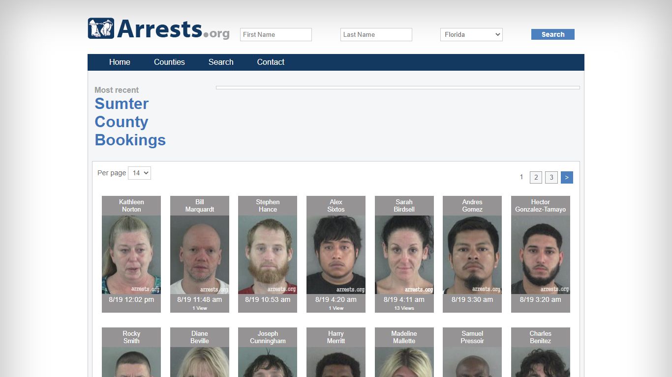 Sumter County Arrests and Inmate Search